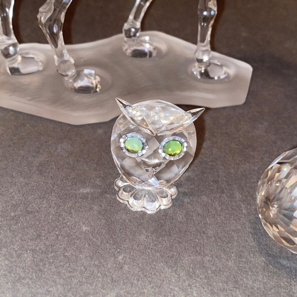 Swarovski Crystal Owl Figurine Mini